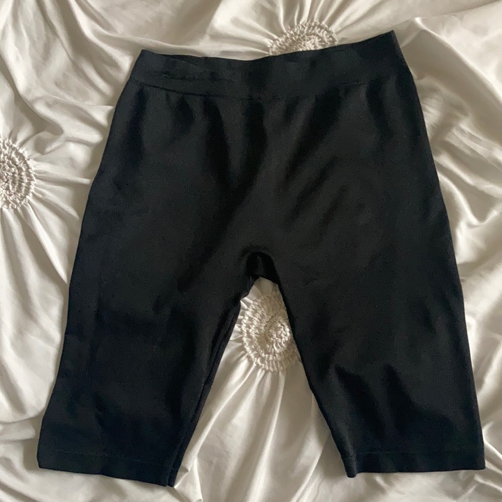 Black biker shorts